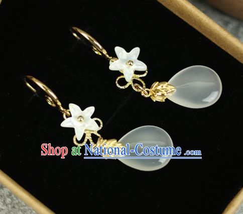 Chinese Handmade Earrings Traditional Classical Hanfu Ear Jewelry Accessories for Women