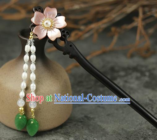 Handmade Chinese Traditional Ebony Hairpins Traditional Classical Hanfu Hair Accessories for Women