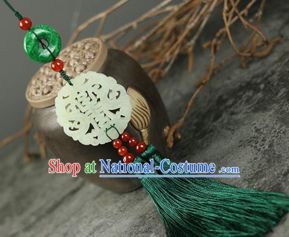 Chinese Traditional Jade Pendant Traditional Classical Hanfu Jewelry Accessories for Women