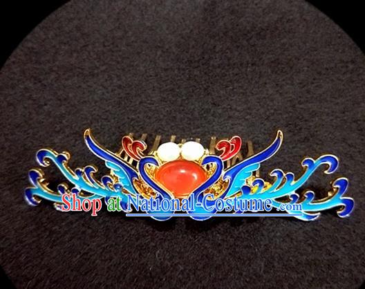 Chinese Ancient Traditional Hanfu Phoenix Hair Comb Handmade Classical Hair Accessories for Women