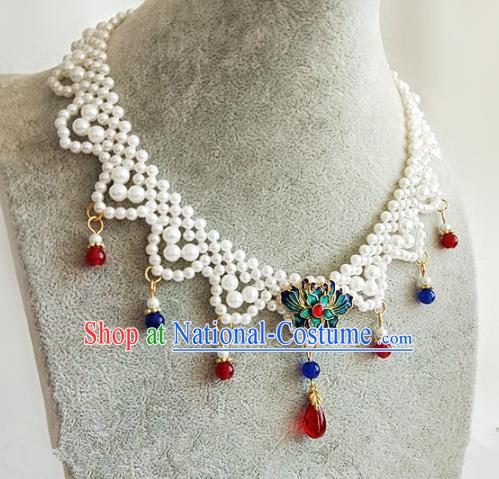 Chinese Traditional Hanfu Necklace Traditional Classical Jewelry Accessories for Women