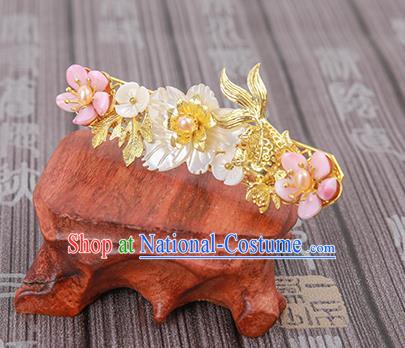 Chinese Ancient Traditional Hanfu Goldfish Hairpins Handmade Classical Hair Accessories for Women