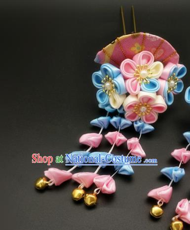 Asian Japanese Traditional Geisha Hairpins Japan Kimono Handmade Classical Hair Accessories for Women