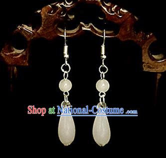 Chinese Ancient Handmade Earrings Traditional Classical Hanfu Ear Jewelry Accessories for Women