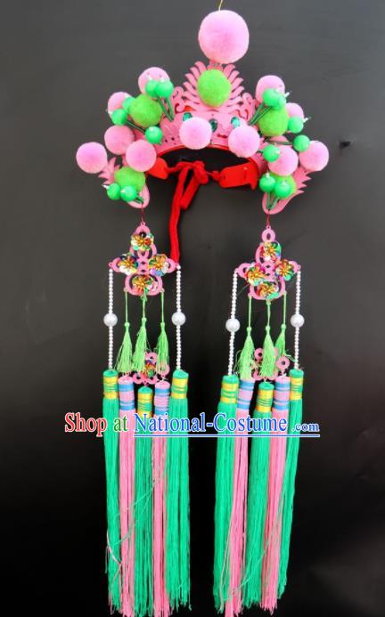 Traditional Chinese Beijing Opera Princess Hats Peking Opera Diva Phoenix Coronet for Women