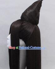 Chinese Ancient Cosplay Princess Wigs Traditional Chignon Handmade Wig Sheath