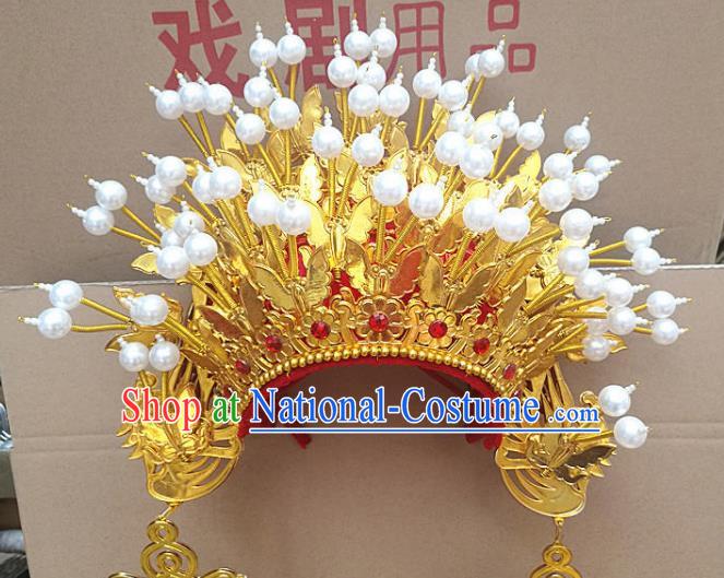 Chinese Traditional Peking Opera Princess Phoenix Coronet Beijing Opera Diva Chaplet Hats for Women