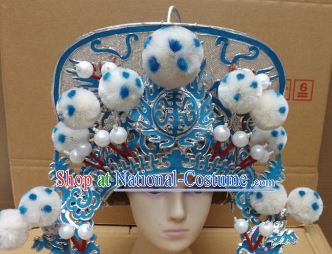 Chinese Traditional Peking Opera Phoenix Coronet Beijing Opera Helmet Headwear for Women