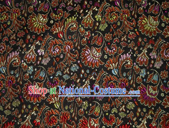 Asian Chinese Tang Suit Material Traditional Cockscomb Pattern Design Satin Brocade Silk Fabric