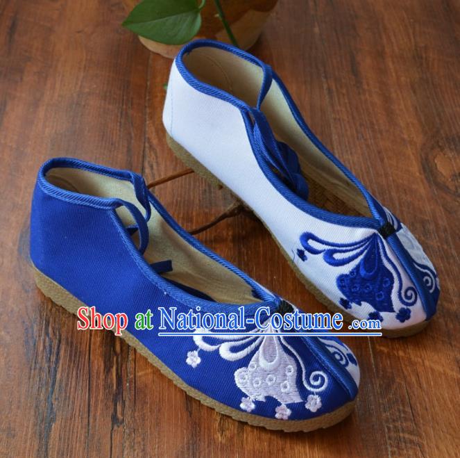 Chinese Traditional Hanfu Shoes Ancient Martial Arts Shoes Embroidered Butterfly Shoes for Women