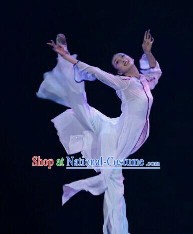 Chinese Traditional Classical Dance Costumes Umbrella Dance Ballet Clothing for Women