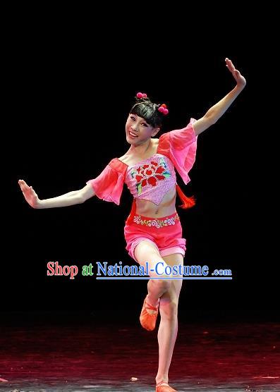 Chinese Traditional Folk Dance Group Dance Costumes Stage Performance Clothing for Women