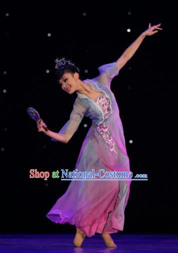 Chinese Traditional Classical Dance Group Dance Costumes Stage Performance Dress for Women