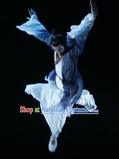 Chinese Traditional Classical Dance Costumes Drama Performance Single Dance Hanfu Clothing for Men