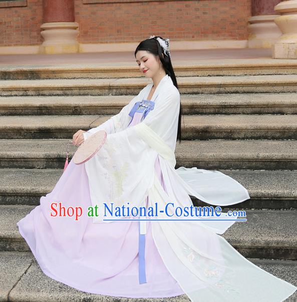 Chinese Ancient Tang Dynasty Princess Historical Costumes Traditional Hanfu Dress for Women