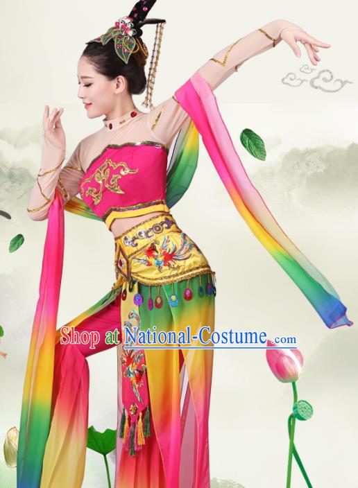 Chinese Traditional Classical Dance Costumes Stage Performance Apsaras Flying Dress for Women