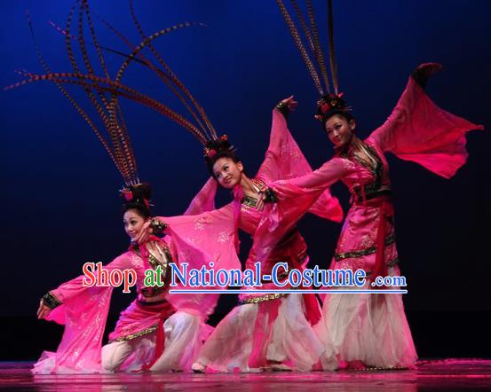 Chinese Traditional Classical Dance Costumes Stage Performance Hanfu Dress for Women