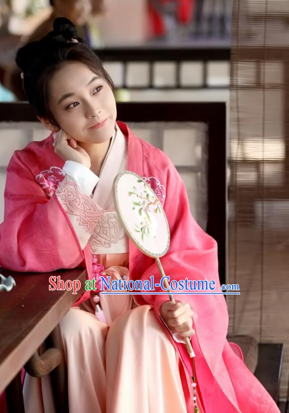 Drama The Story of MingLan Chinese Ancient Song Dynasty Aristocratic Lady Embroidered Historical Costumes for Women