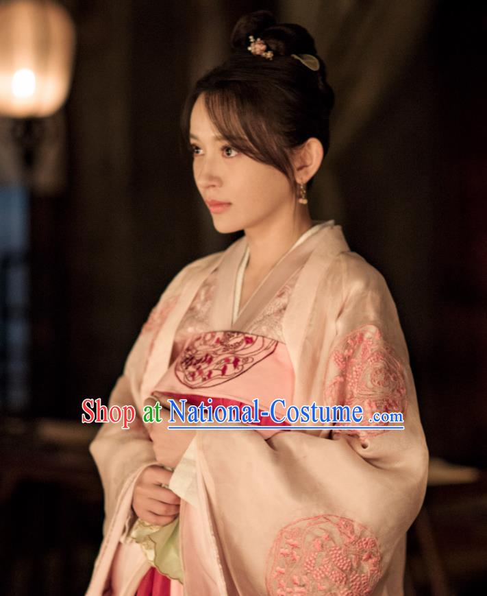 Drama The Story of MingLan Chinese Ancient Hanfu Dress Song Dynasty Aristocratic Lady Embroidered Historical Costumes