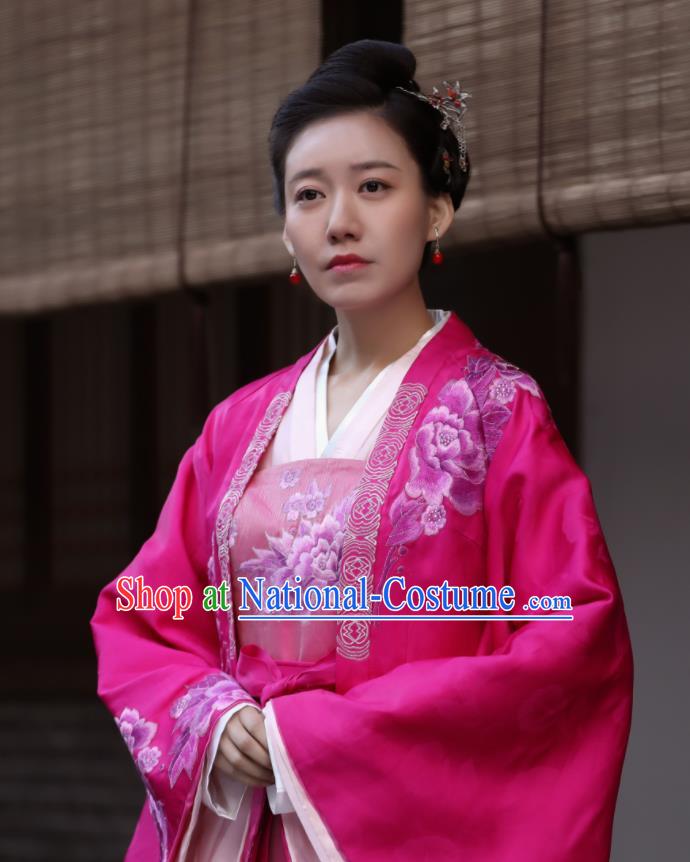 The Story of MingLan Chinese Ancient Song Dynasty Drama Aristocratic Concubine Historical Costumes for Women