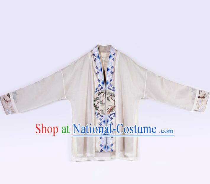 Chinese Traditional Tang Suit Costumes National Embroidered Overcoat for Men