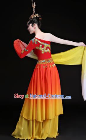 Chinese Traditional Classical Dance Costumes Umbrella Dance Dress for Women