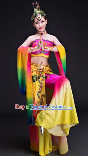 Chinese Traditional Umbrella Dance Costumes Classical Dance Dunhuang Flying Apsaras Dance Dress for Women