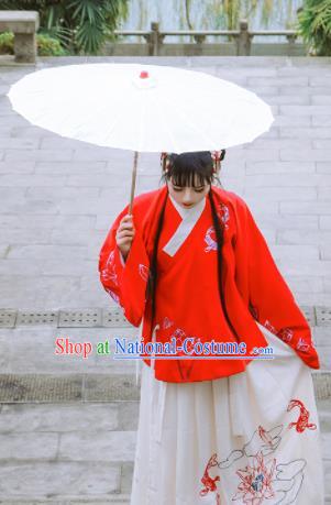 Traditional Chinese Ming Dynasty Aristocratic Lady Costumes Ancient Cosplay Princess Hanfu Dress for Women