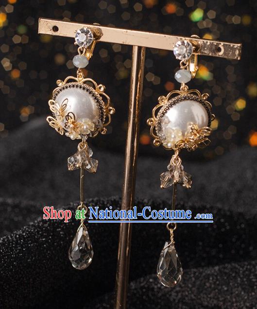 Handmade Wedding Ear Accessories Top Grade Bride Crystal Earrings for Women