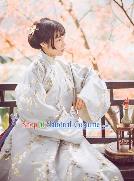 Chinese Traditional Ming Dynasty Historical Costumes Ancient Aristocratic Lady Hanfu Dress for Women