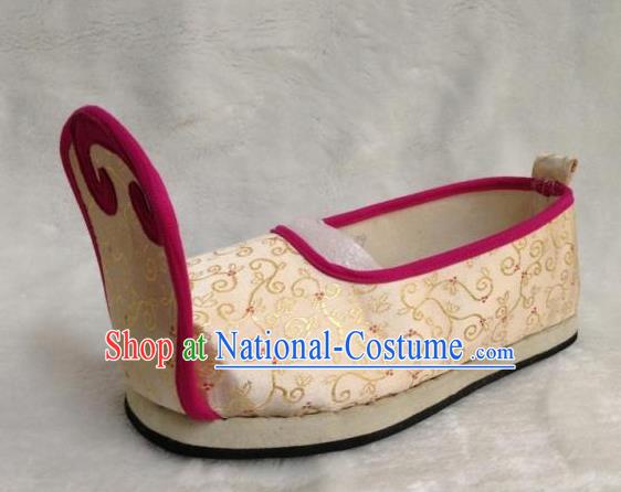 Traditional Chinese Wedding Satin Shoes Ancient Princess Shoes Embroidered Shoes for Women