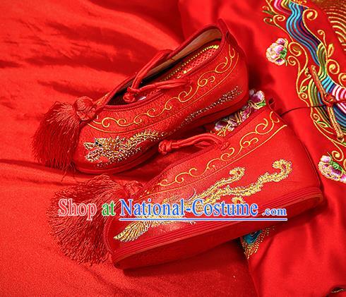 Chinese Shoes Wedding Shoes Opera Shoes Hanfu Shoes Red Embroidered Shoes for Women