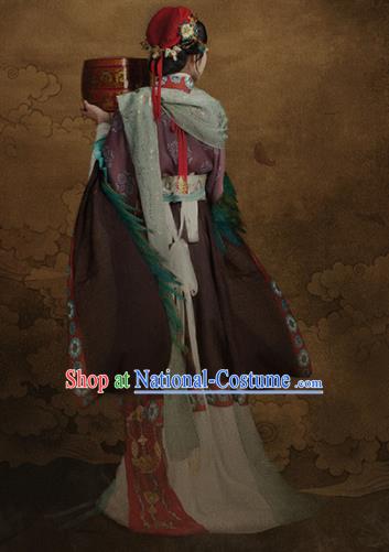 Chinese Traditional Han Dynasty Imperial Concubine Historical Costumes Ancient Peri Hanfu Dress for Women