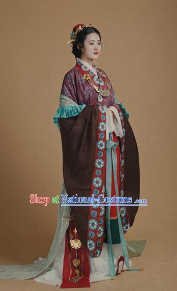 Chinese Traditional Han Dynasty Imperial Concubine Historical Costumes Ancient Peri Hanfu Dress for Women