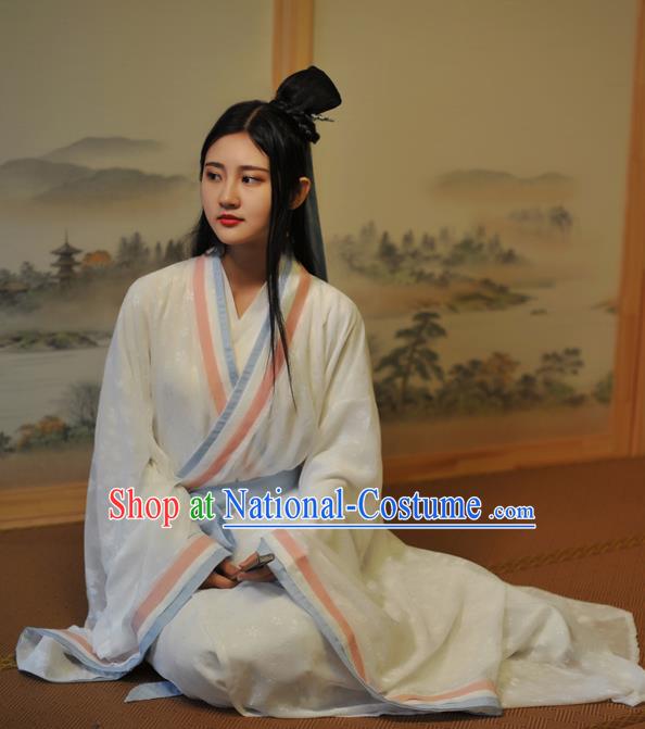 Chinese Traditional Han Dynasty Aristocratic Lady Historical Costumes Ancient Peri Hanfu Dress for Women