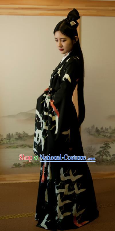 Traditional Chinese Ancient Aristocratic Lady Peri Hanfu Dress Han Dynasty Historical Costumes for Women