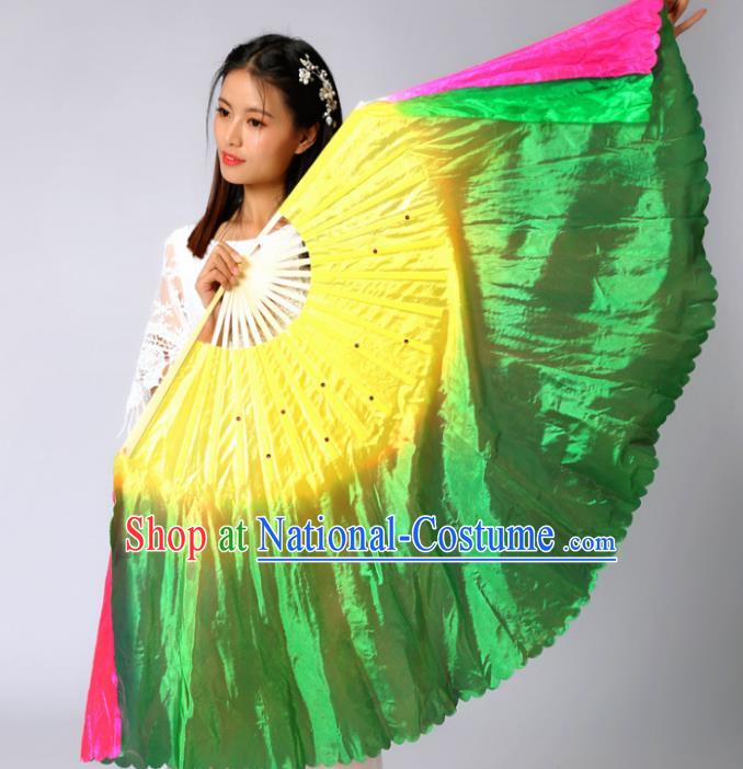 Chinese Traditional Folk Dance Props Classical Dance Fans Silk Fans