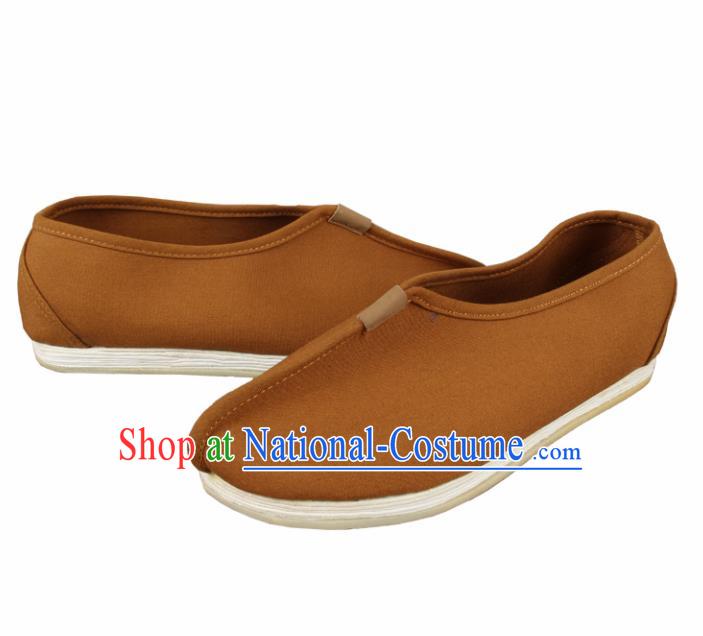 Chinese Traditional Buddhist Monk Shoes Buddhism Monks Cloth Shoes for Men