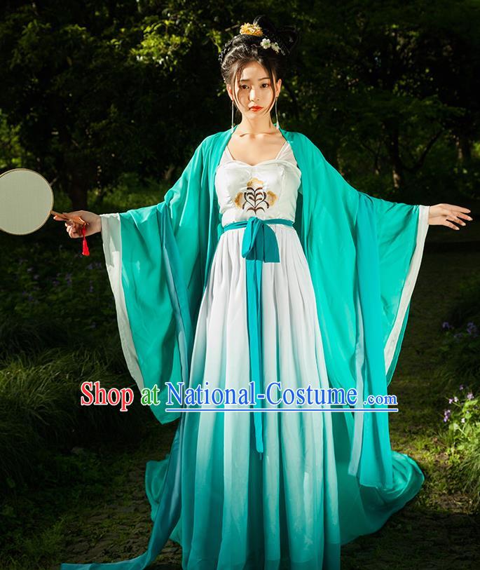 Traditional Chinese Ancient Imperial Consort Costumes Tang Dynasty Drama Concubine Yang Hanfu Dress for Women