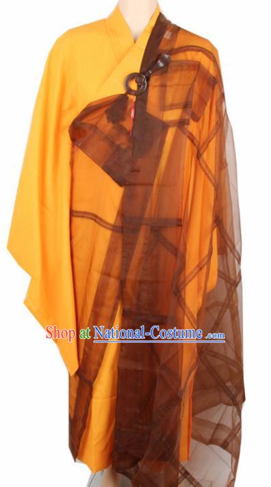 Chinese Traditional Buddhist Silk Cassock Monk Costumes Buddhism Dharma Assembly Monks Clothing for Men