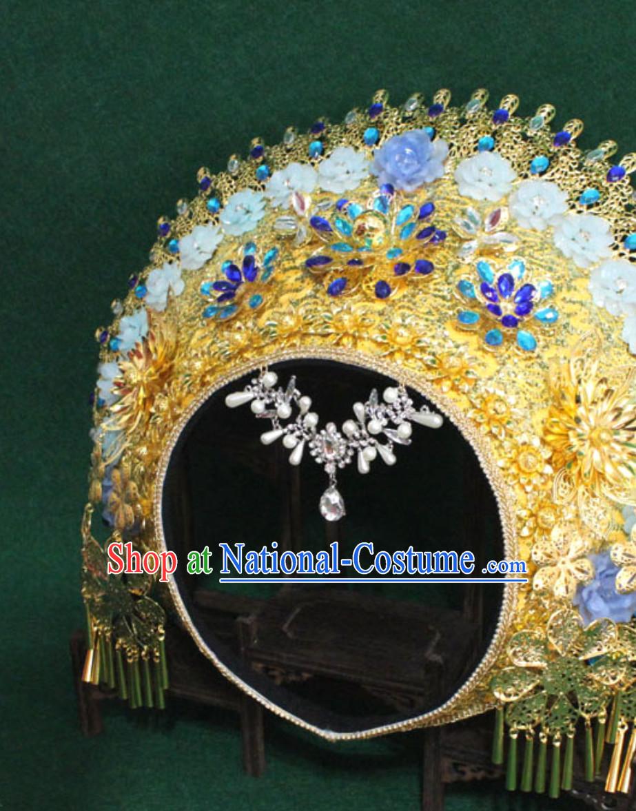 Top Traditional Thailand Empress Hair Jewelry Princess Crown Hat