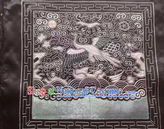 Chinese Traditional Embroidery Craft Embroidered Silk Patches Embroidering Accessories