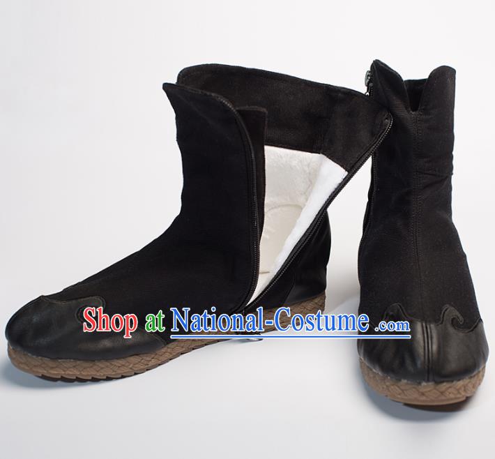 Chinese Traditional Martial Arts Shoes Kung Fu Shoes Black Boots Shoes for Men