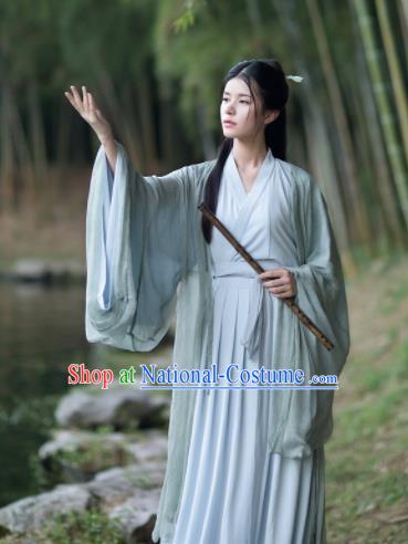 Chinese Jin Dynasty Historical Costumes Ancient Princess Hanfu Dress Complete Set for Women