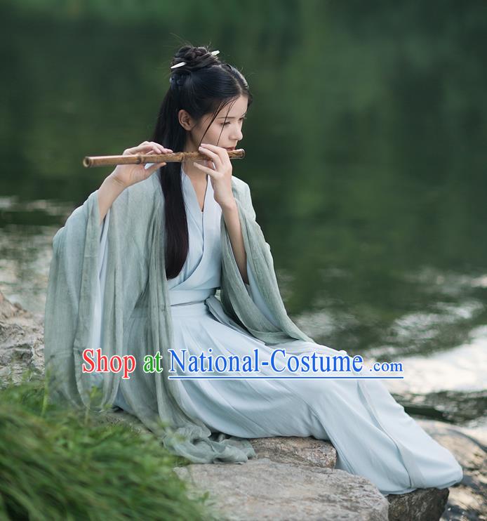 Chinese Jin Dynasty Historical Costumes Ancient Princess Hanfu Dress Complete Set for Women