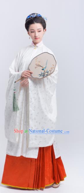 Chinese Traditional Ming Dynasty Historical Costumes Ancient Palace Lady Hanfu Dress for Women