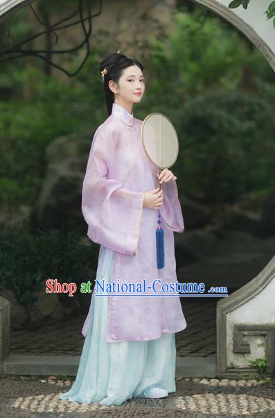 Chinese Traditional Ming Dynasty Palace Lady Hanfu Dress Ancient Princess Historical Costumes for Women