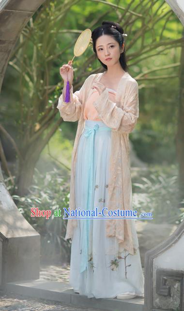 Chinese Traditional Song Dynasty Rich Lady Hanfu Dress Ancient Nobility Historical Costumes for Women