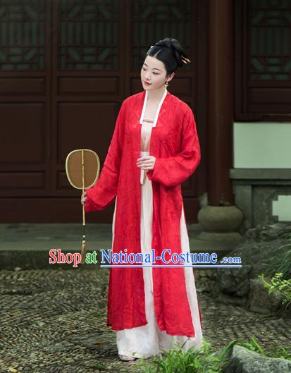 Chinese Traditional Song Dynasty Duchess Silk Historical Costumes Ancient Nobility Hanfu Dress for Women