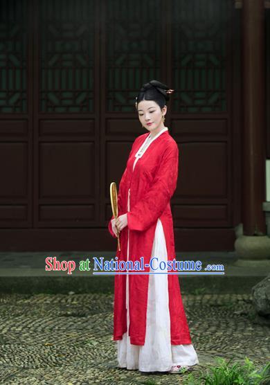 Chinese Traditional Song Dynasty Duchess Silk Historical Costumes Ancient Nobility Hanfu Dress for Women